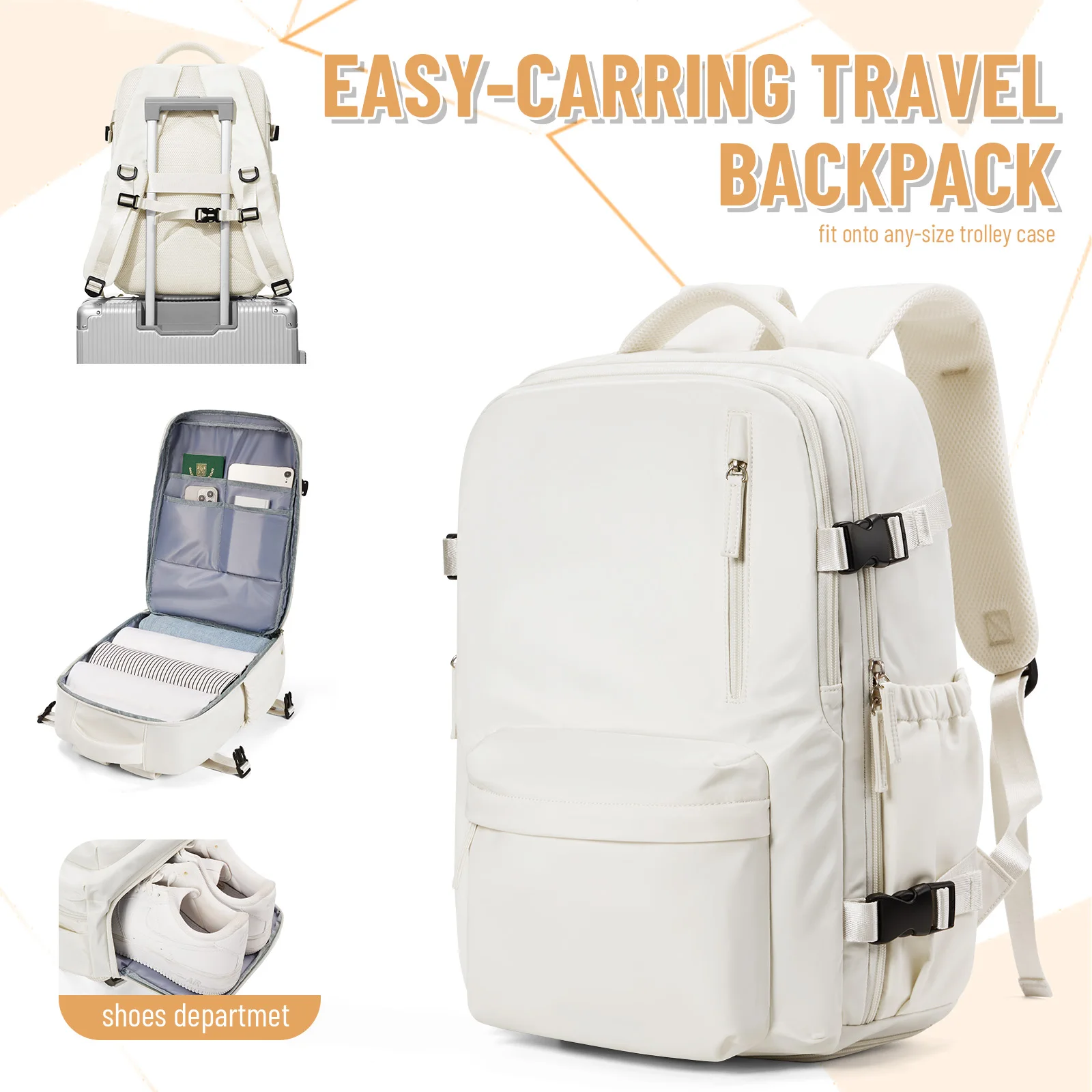 Backpack,44x29x19, Travel Backpack for Women Men, Personal Item Carry on Flight Approved Backpack, Business Weekender Laptop Bag