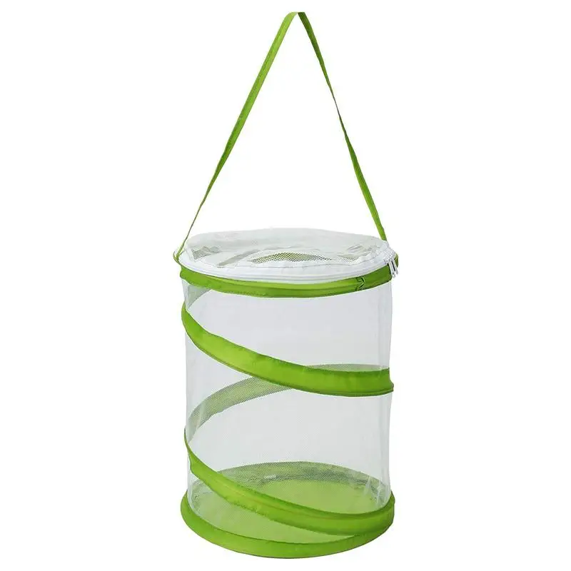 Butterfly Habitat Cage Terrarium Pop-up Clear Mesh Enclosure Butterfly Cage For Caterpillars Butterfly Habitat For Indoors 6.3 X