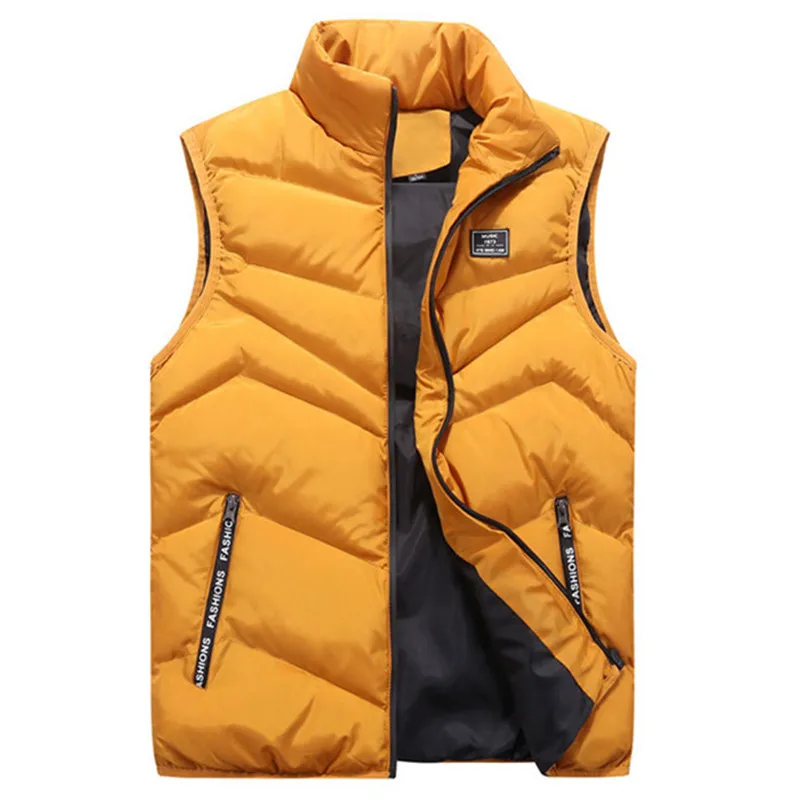 2023 Mens Jacket Sleeveless Vest Spring Thermal Soft Vests Casual Coats Male Cotton Men's Vest Men Thicken Waistcoat