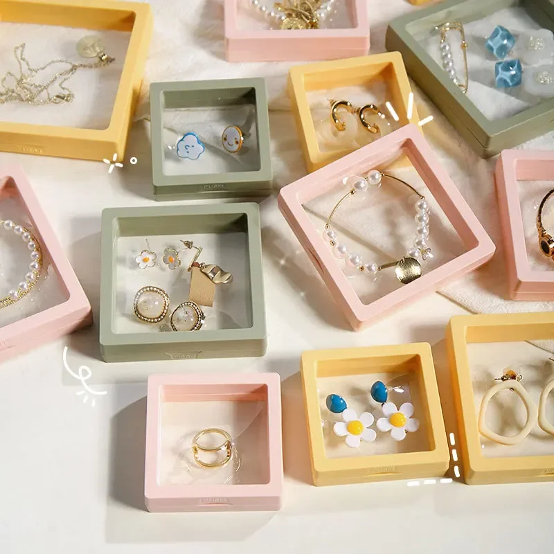 New anti-oxidation PE film jewelry storage box, earring, necklace, suspension box, portable jewelry, bracelet display