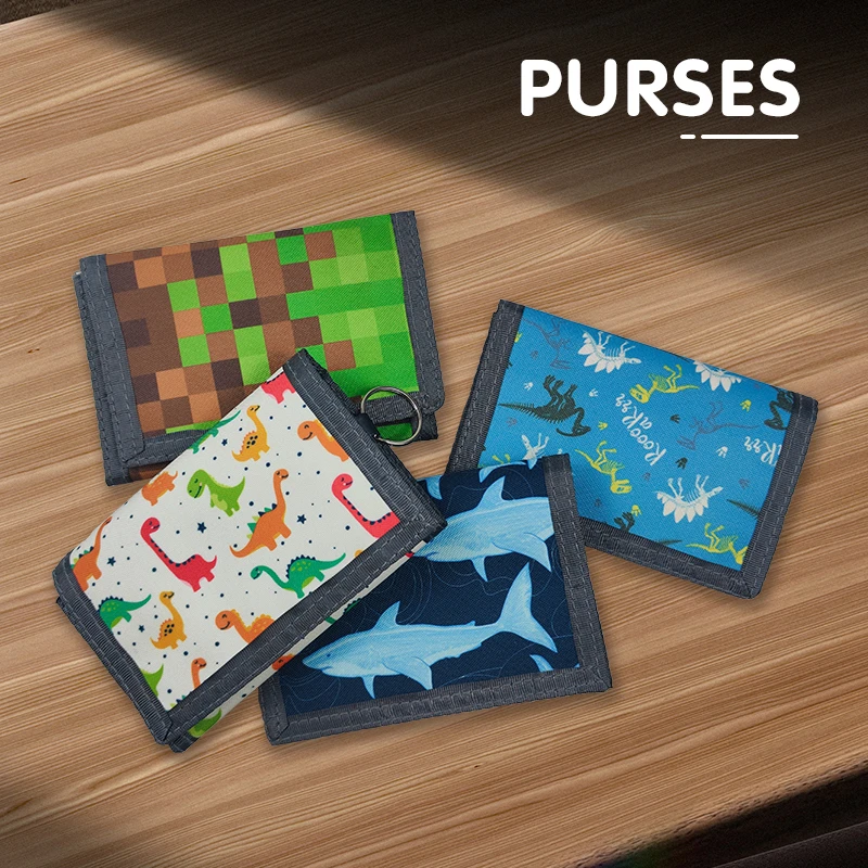 Multifunctional Card Holders Key Wallets Cute Children Students Wallets  Novelty Money Bag Purse Zipped
